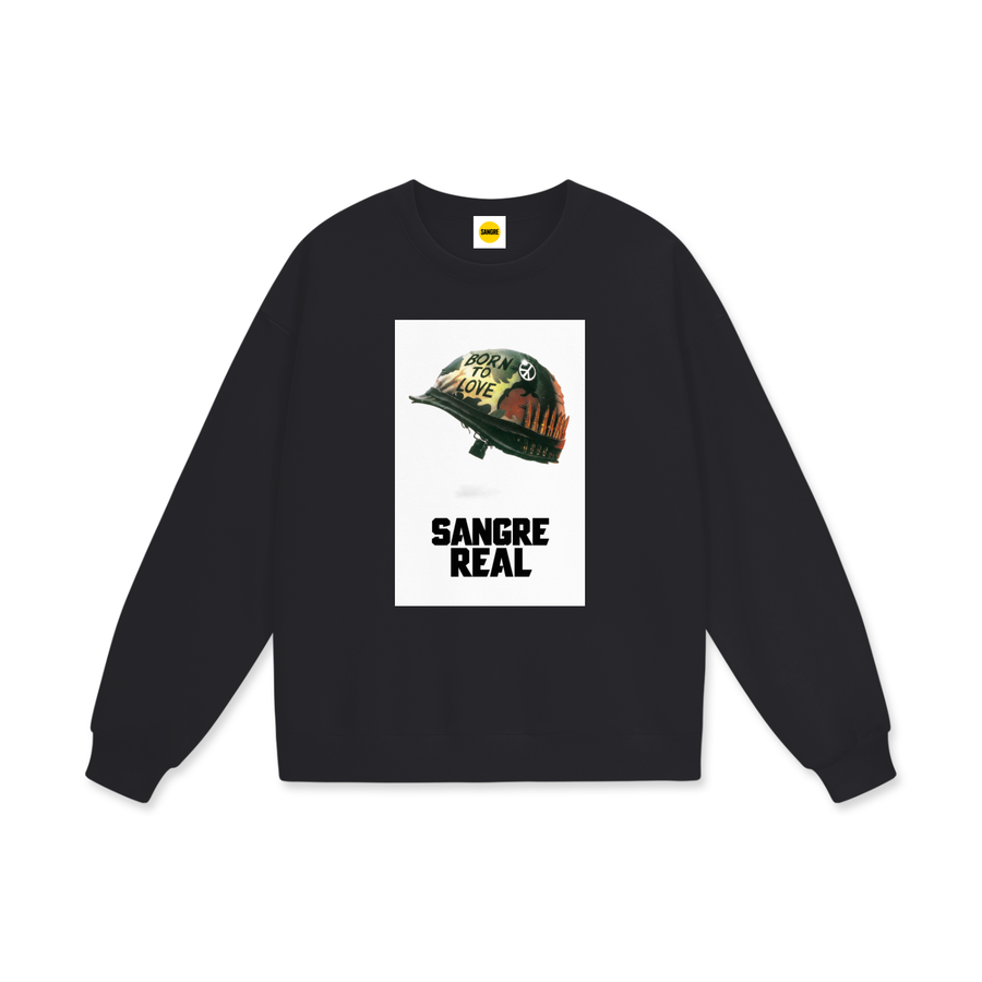 PVT Pile Crewneck — Black Beauty