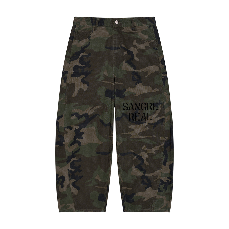 SR Stencil Ripstop Camo Cargos — Green Camo