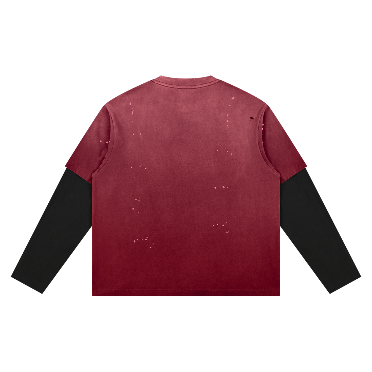 La Beaute Vintage Wash Distressed Layer T-Shirt