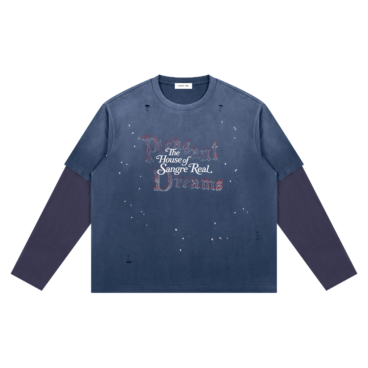 Pleasant Dreams Vintage Wash Distressed Layer T-Shirt