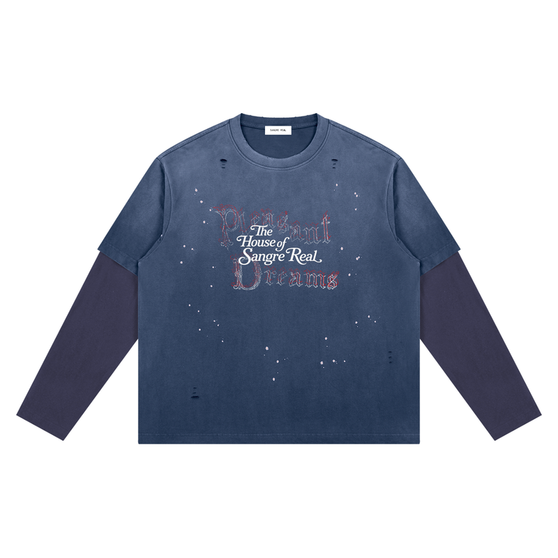 Pleasant Dreams Vintage Wash Distressed Layer T-Shirt