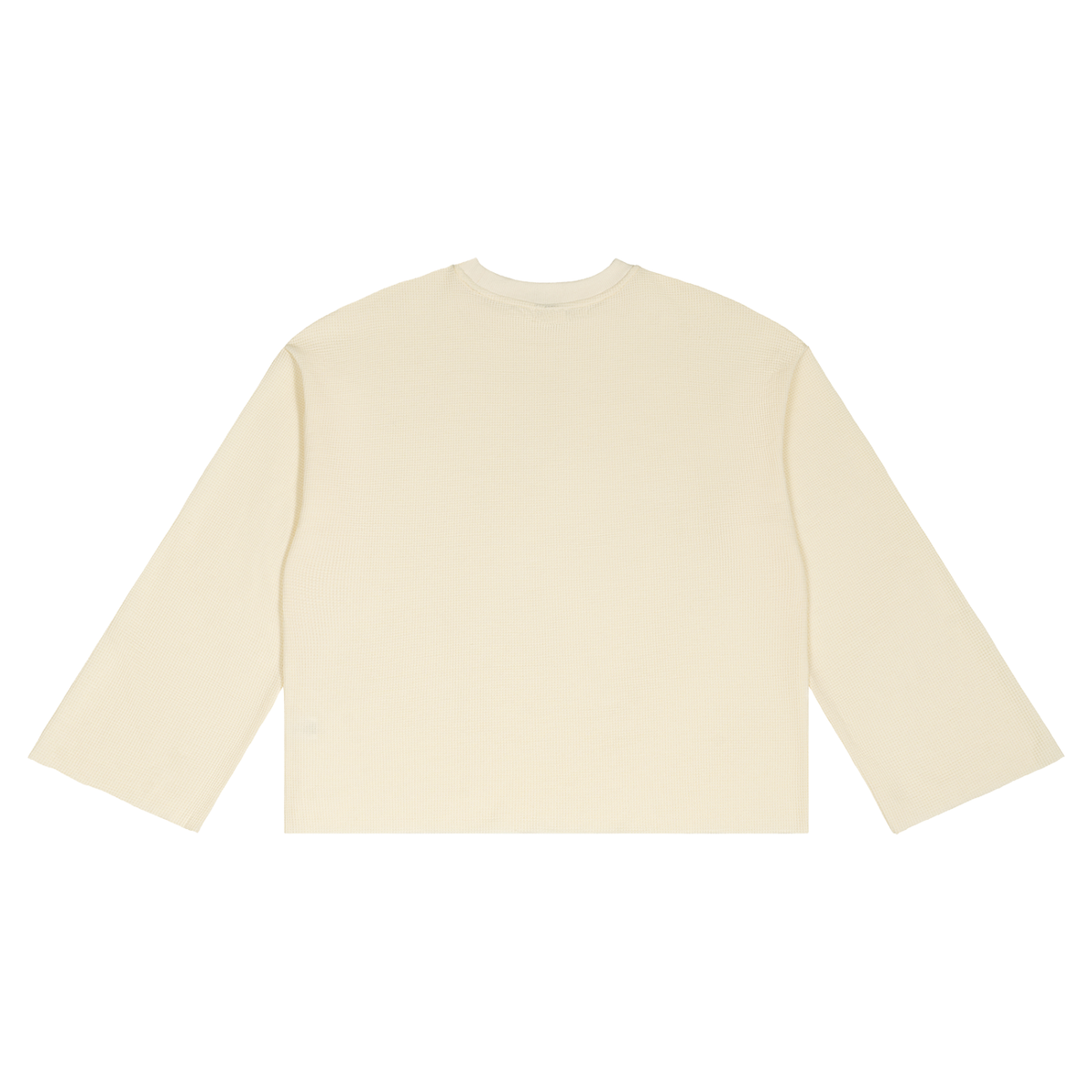 Peace Waffle Raw Edge Tee