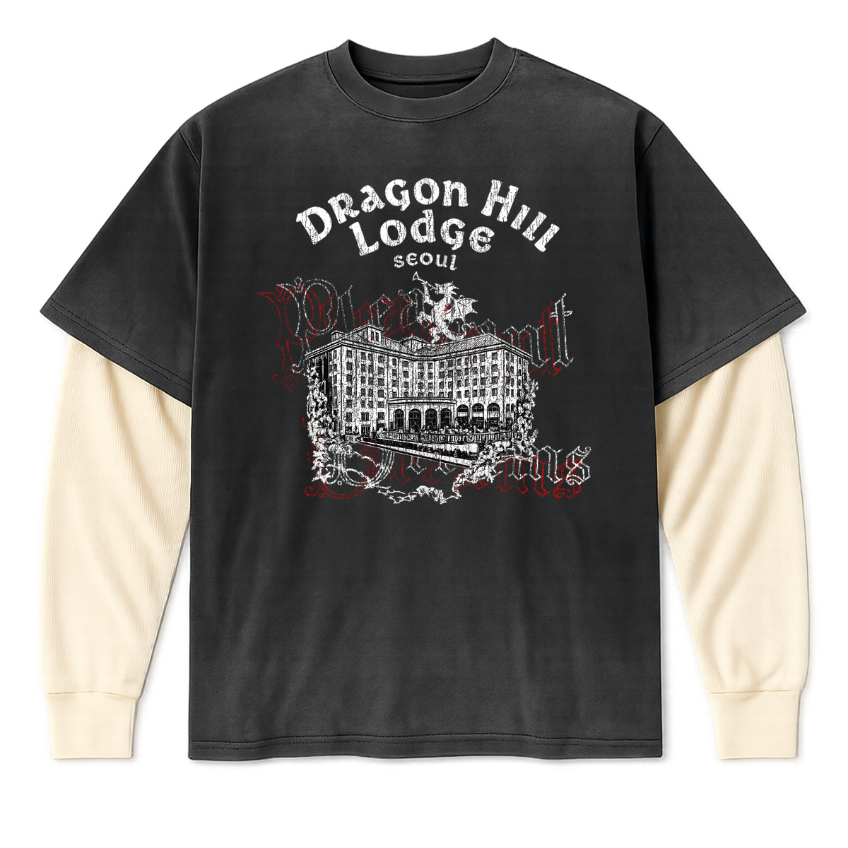 Dragon Hill Long Sleeve Waffle Tee