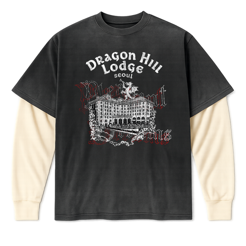 Dragon Hill Long Sleeve Waffle Tee