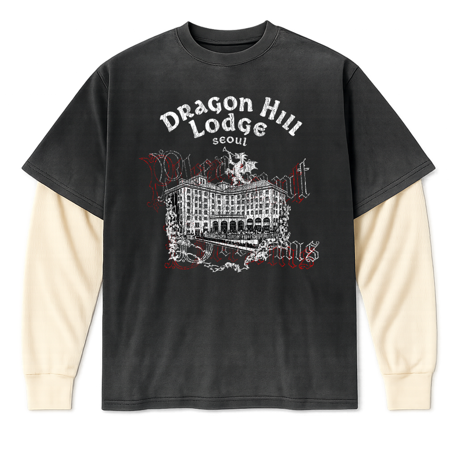 Dragon Hill Long Sleeve Waffle Tee