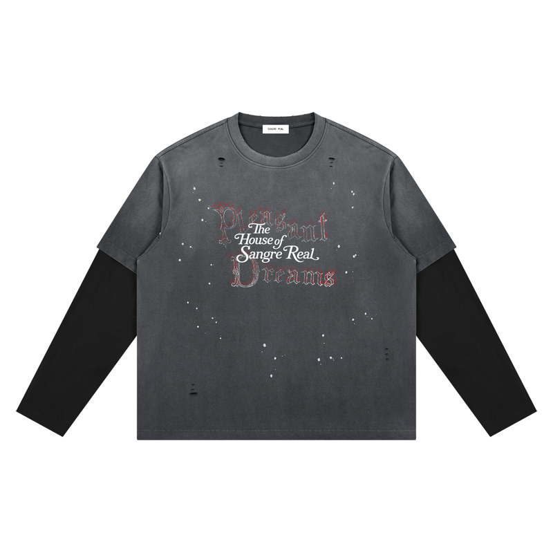 Pleasant Dreams Vintage Wash Distressed Layer T-Shirt